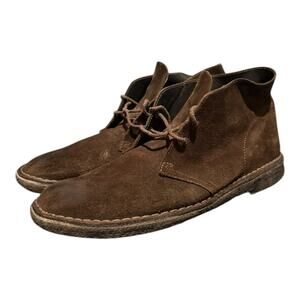 Clarks Original Chukka Men's Size 12 M Brown Suede CasualCrepe Sole Boot Lace Up